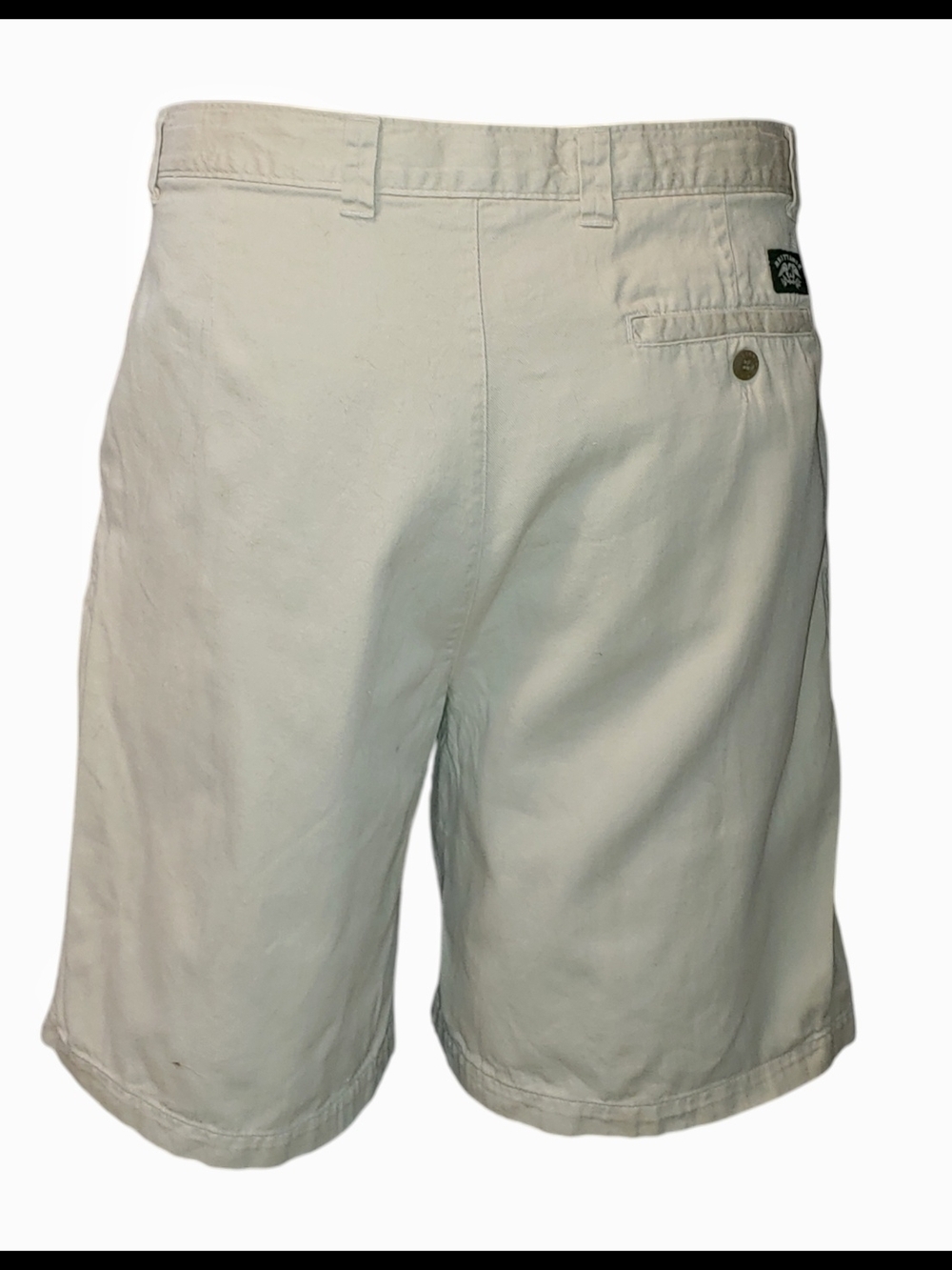 Classic Britania Pleated Chino Shorts - Cream - Picture 2 of 4